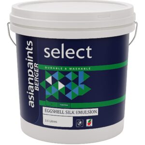 Asian Paints Berger Select Eggshell Emulsion Silk 3.6L Black
