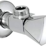 Jaquar (AQT-CHR-3057P) Angle Valve with Triangular Handle & Wall Flange - Chrome