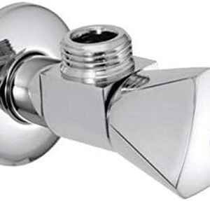 Jaquar (AQT-CHR-3057P) Angle Valve with Triangular Handle & Wall Flange - Chrome