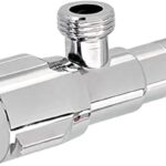 Geepas GSW61099 Angle Valve - Mixer Tap with Roughened Thread | Ergonomic Knob with 0.2Mpa-0.8Mpa Pressure | Ideal for Bathroom, Kitchen & More