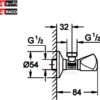RACO Grohe Angle Valve Heavy Duty for Bathroom Fixtures Sinks 1/2 inch (2) View 2