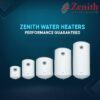 Zenith 80 Liters Water Heater, Horizontal, Easy Maintenance, External Temperature Regulation, Enameled Steel Tank, Energy Efficient, 1.2kW 230V, 5 Years Warranty Made in UAE View 3