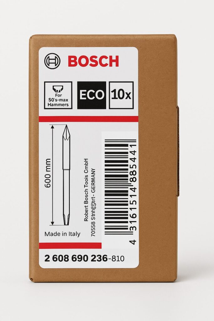Bosch SDS Max Pointed Chisel 600mm