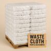 All-Purpose Cotton Waste Rags - White - Per Bundle - View 2