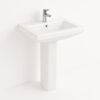 Milano Wash Basin with Pedestal - White 469 140500200707