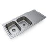 Milano -1140 x 480 x 180mm Stainless Steel Inset Kitchen Sink