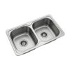 Milano Stainless Steel Double Bowl Kitchen Sink 820 X 500 X 180mm