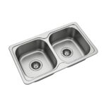 Milano Stainless Steel Double Bowl Kitchen Sink 820 X 500 X 180mm