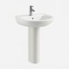 Milano Atlantis Ceramic Wash Basin with Pedestal