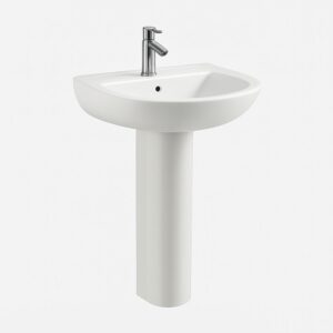 Milano Atlantis Ceramic Wash Basin with Pedestal