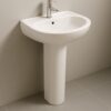 Milano Ece Nirvana Wash Basin with Pedestal - 2 Pcs