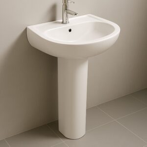 Milano Ece Nirvana Wash Basin with Pedestal - 2 Pcs