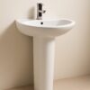 Milano Wash Basin with Pedestal - White -ON-0013 140500200650 View 2