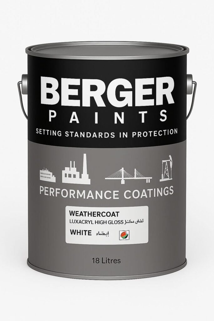Asian Paints Berger Weathercoat Luxacryl High Gloss 18L Black