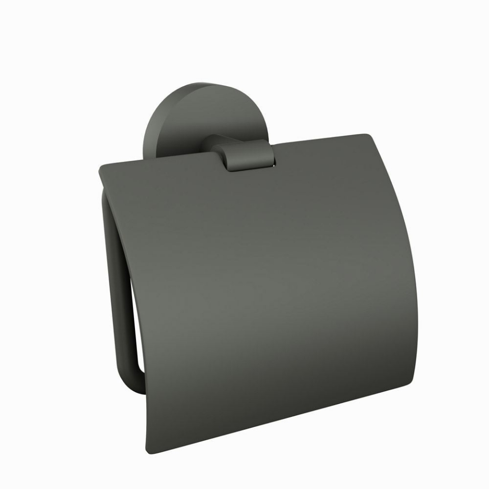 Jaquar Stainless Steel Lid Toilet Paper Holder - Chrome - graphite