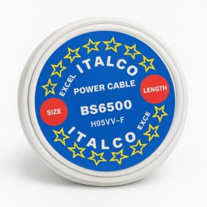 Italco 10mm 3 Core Flexible Cable - 50 Yard