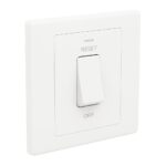 ABB 1 Gang 1 Way 20Amp Double Pole Switch with Neon Light – INORA BL111S, White