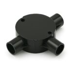 3 Way PVC Circular Box 25mm