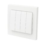 ABB 4 Gang 2 Way 10Amp Switch, Inora BL108, White