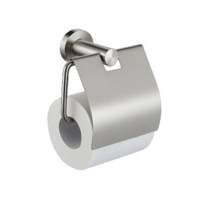 Milano Wall Mounted Toilet Paper Holder with Lid