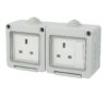 MK 13A Waterproof Double Socket Switch - View 2