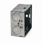 Galvanized Iron 3 x 3 Switch Socket Box