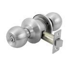 Geepas Stainless Steel Cylindrical Door Knob Lock GHW65027