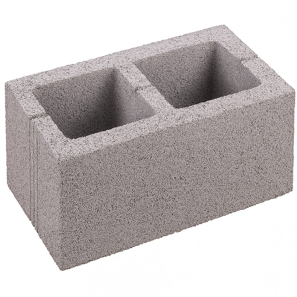 Premium Hollow Block Bricks - Pack of 50 - 4-inches