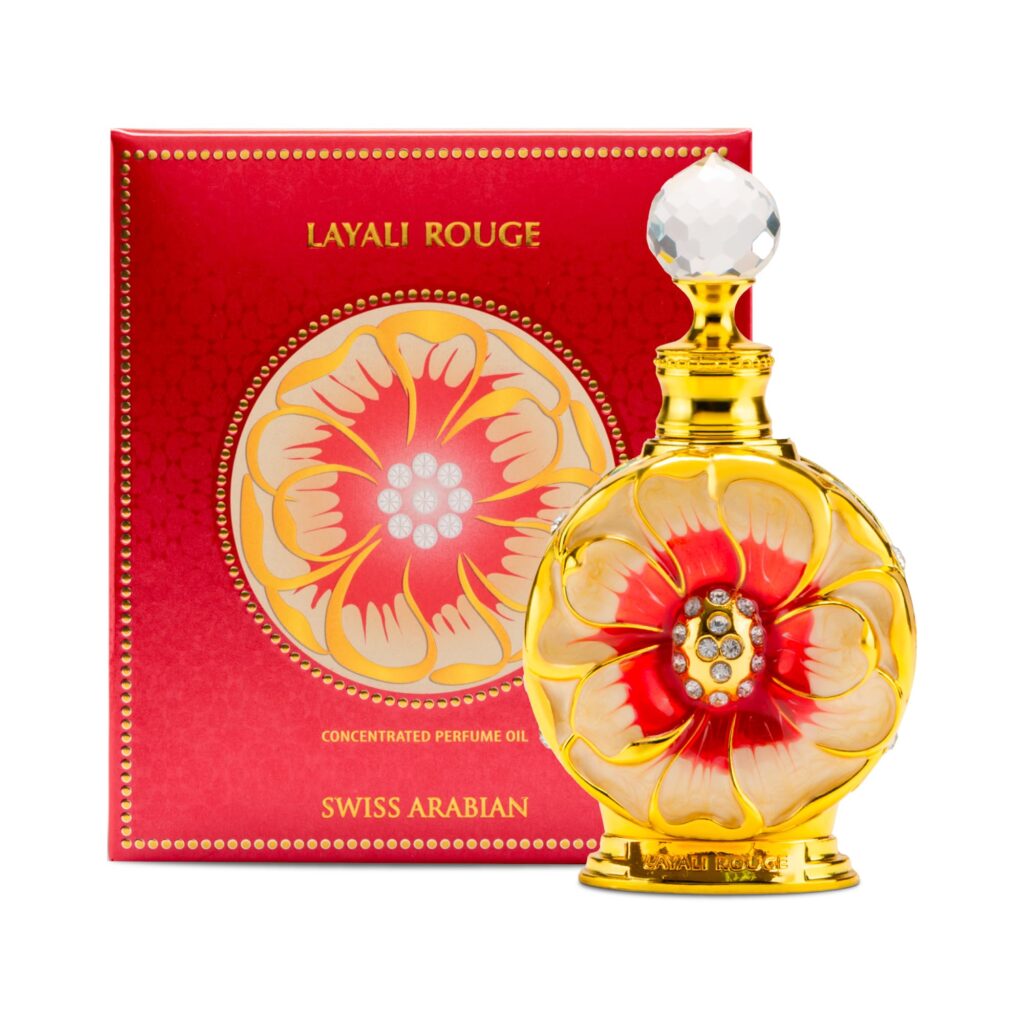 Swiss Arabian Layali Rouge Concentrated Perfume Oil 15ml - Luxury Fragrance in UAE