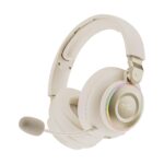 FASTER BG600 STRAYGOS Wireless Gaming Headset - Tri Mode 2.4GHz/Bluetooth/Wired, Ultra Low Latency, 50mm Drivers, ENC Noise-Canceling Mic, RGB Lights, 10H Playtime, Over-Ear for PS5/PS4/PC/Xbox/Switch