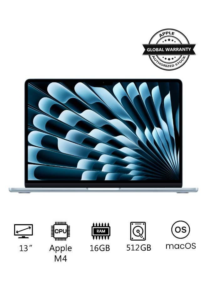 MacBook Air MC6U4 - 13 Inch Display | Apple M4 Chip | 16GB RAM | 512GB SSD - Price in UAE