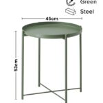 ZENHOME Round Steel Table Green 45x53x45cm | Best Price UAE | Dubai, Abu Dhabi