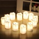 ZENHOME 12-Piece LED Battery Operated Pillar Candle Set Warm White 3.5 X 5cm | Best Price UAE | Dubai, Abu Dhabi