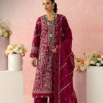 AJULW-02 Embroidered Lawn Unstitched 3 Pcs