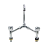 Sundex Double-Handle Wash Basin Mixer, Long Upper Neck with a Cold & Hot Supply, SN011 - Buy Online at Best Price in UAE