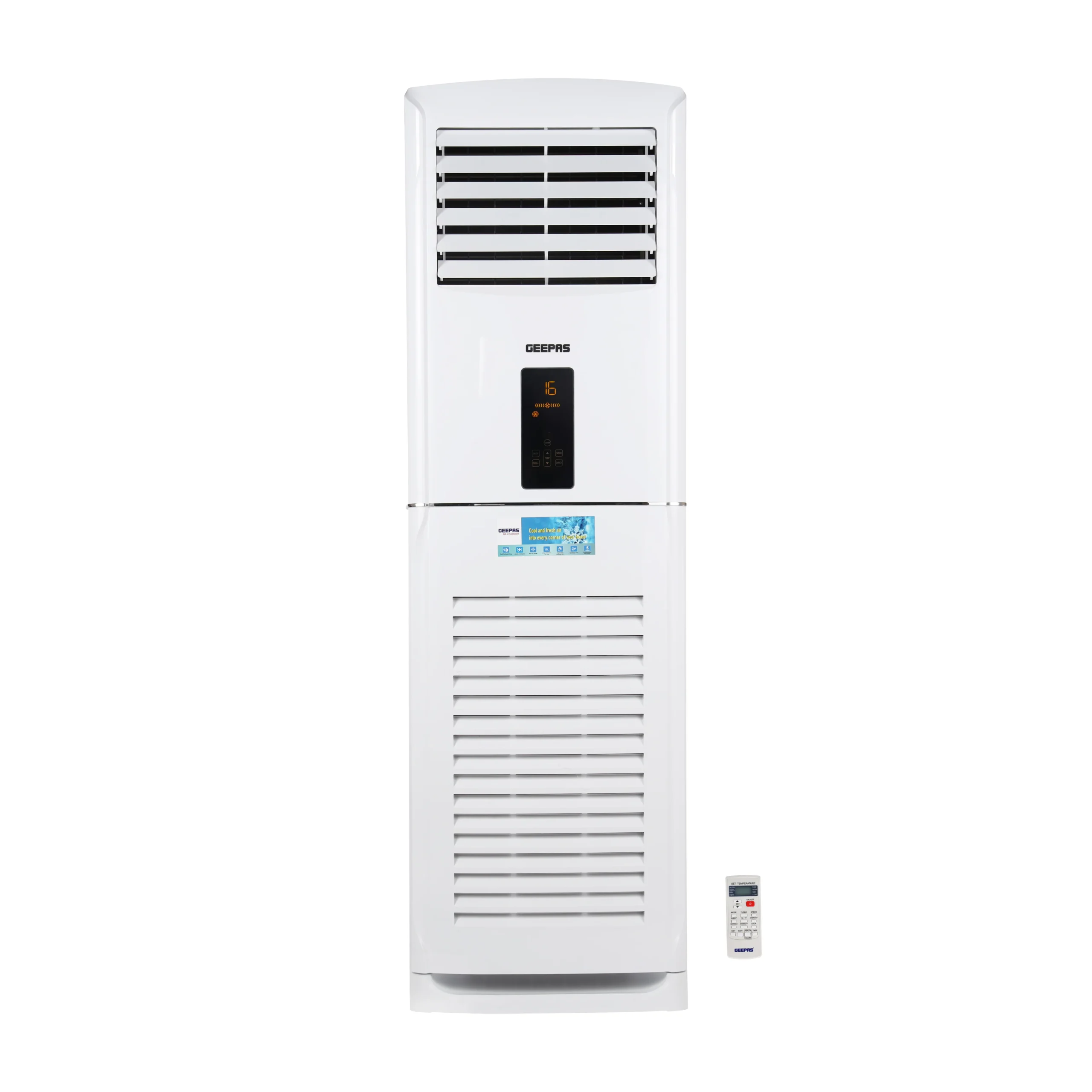 Geepas GACFS3634CA 3.0 Ton Floor Standing Air Conditioner | 36000 BTU Cooling  Capacity| Golden Fin Protection |  Rotary Compressor | Energy Efficient | 1-Year Warranty