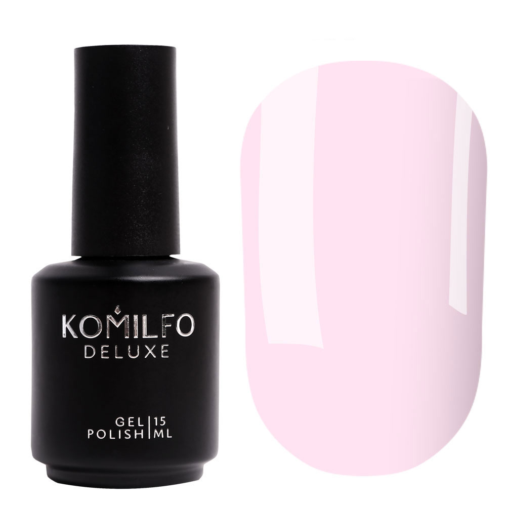 Gel polish Komilfo Deluxe Series D033 (light, lilac-pink, enamel), 15 ml