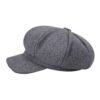 Woolen Octagonal Cap Grey