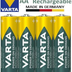 AA Rechargeable 4 pcs Ni-Mh battery ACCU 2100 mAh