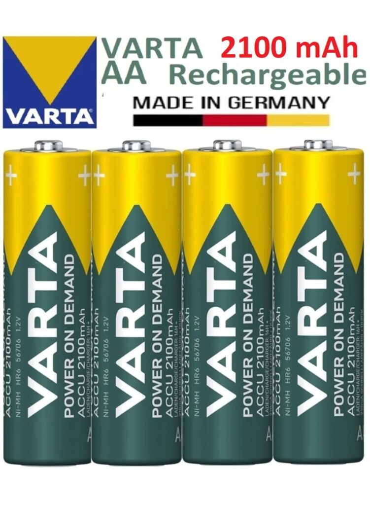 AA Rechargeable 4 pcs Ni-Mh battery ACCU 2100 mAh