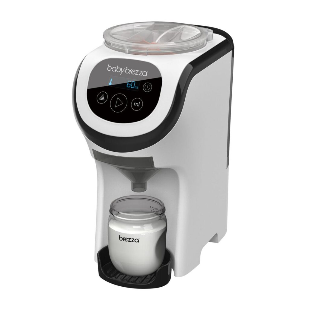 Baby Brezza Formula Pro Mini Baby Formula Mixer Machine Fits Small Spaces and is Portable for Travel– Bottle Makers Makes The Perfect Bottle for Your Infant On The Go, White