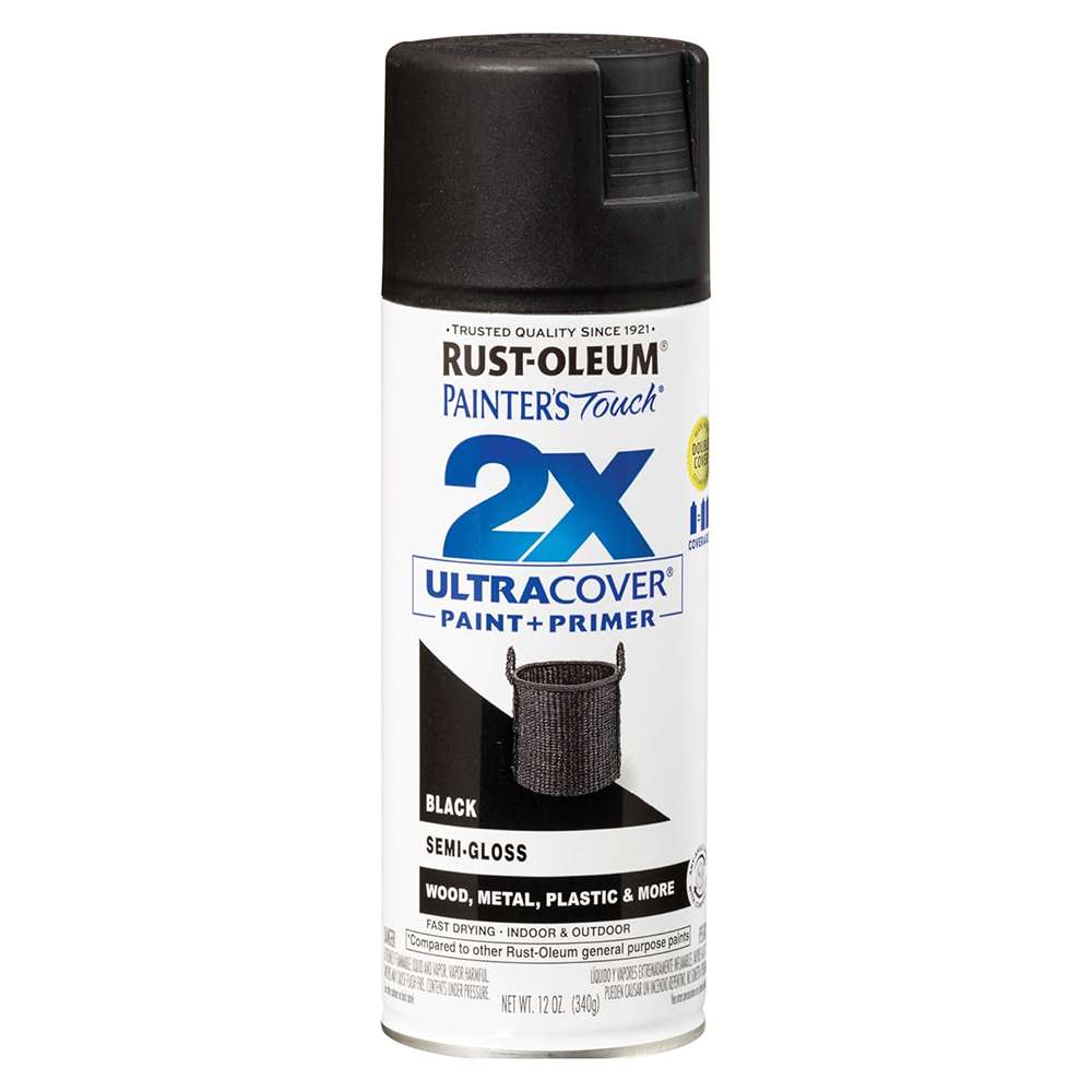 Black Semi-Gloss Spray Paint Rust-Oleum | FEPY UAE